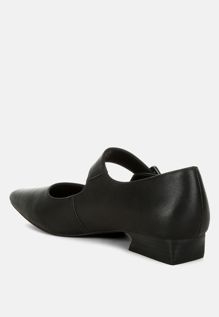 sandalias mary jane de cuero genuino vernis #color_negro