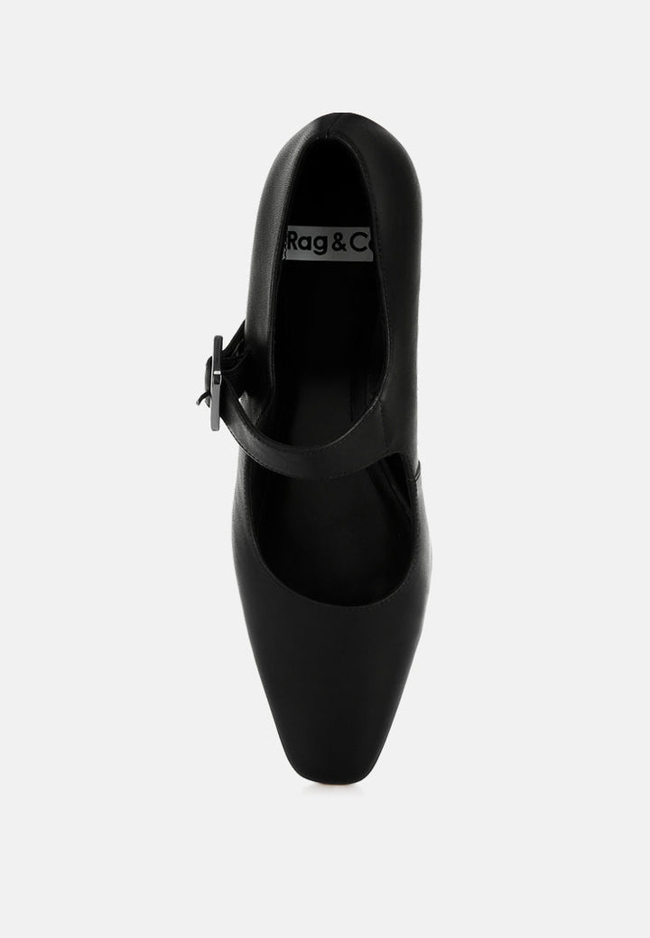 sandalias mary jane de cuero genuino vernis #color_negro