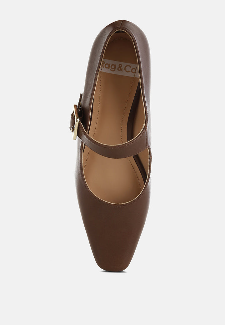 sandalias mary jane de cuero genuino vernis#color_brown