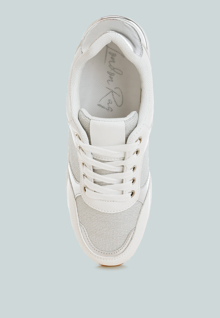 vespera faux leather & mesh sneakers#color_white