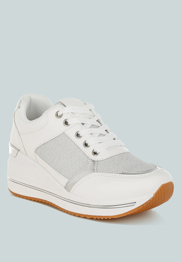 vespera faux leather & mesh sneakers#color_white
