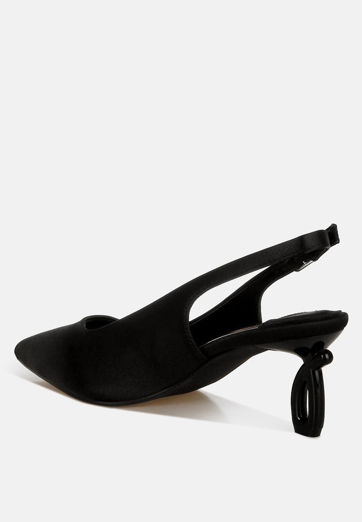satin pointed toe slingbacks by mode#color_black