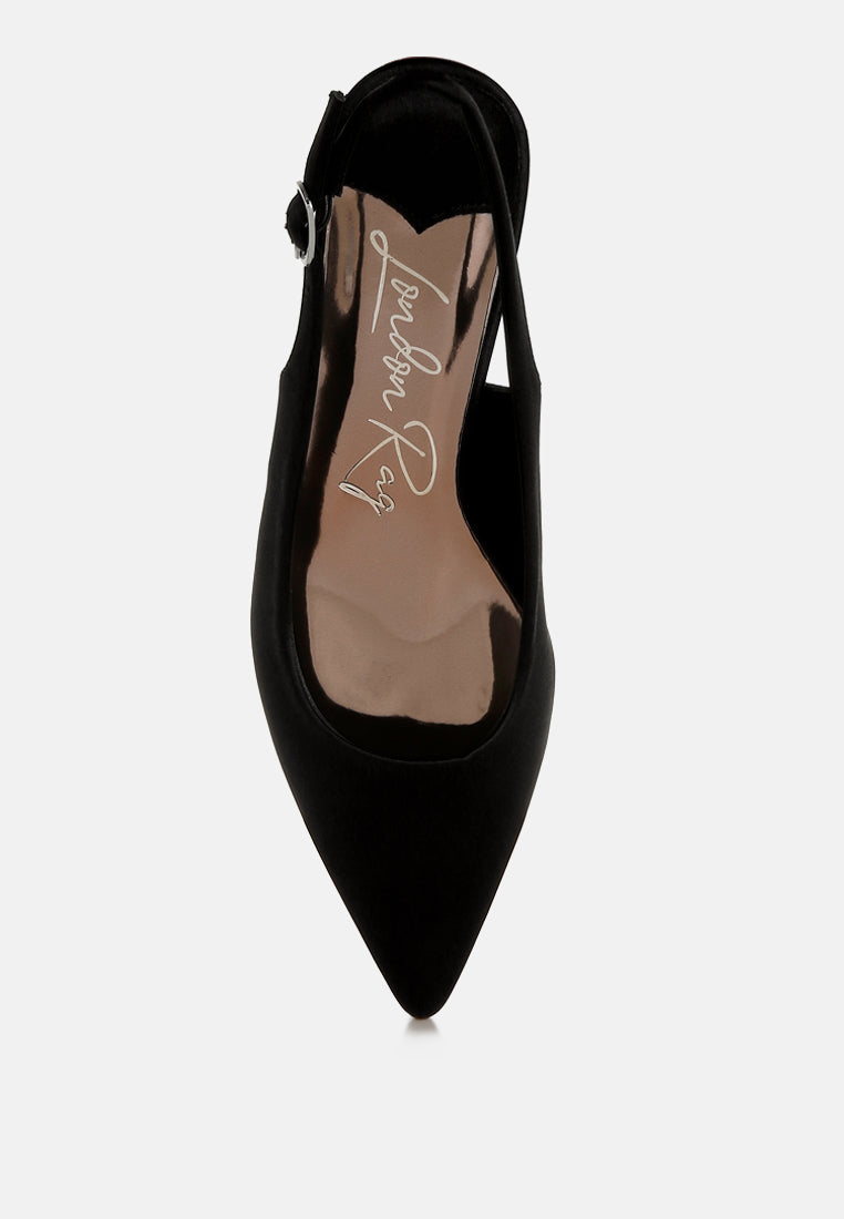 satin pointed toe slingbacks by mode#color_black