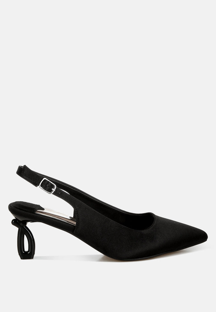 satin pointed toe slingbacks by mode#color_black