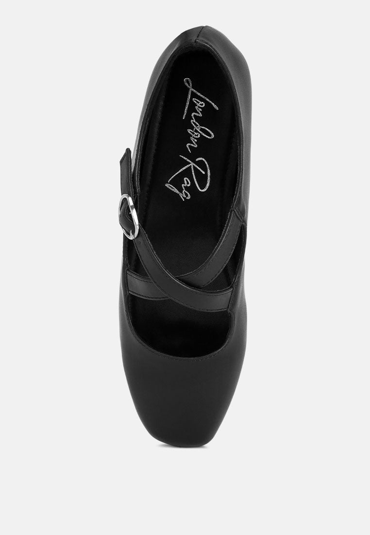 vonily criss cross straps ballet flats#color_black
