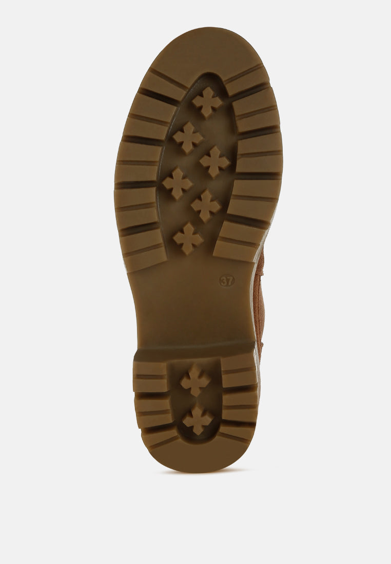 Botas Chelsea gruesas de ante vostok#color_brown