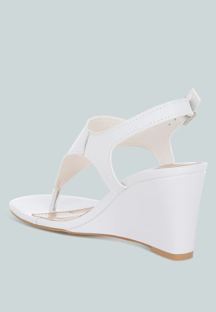 sandalias wami de piel auténtica con tacón de cuña#color_blanco