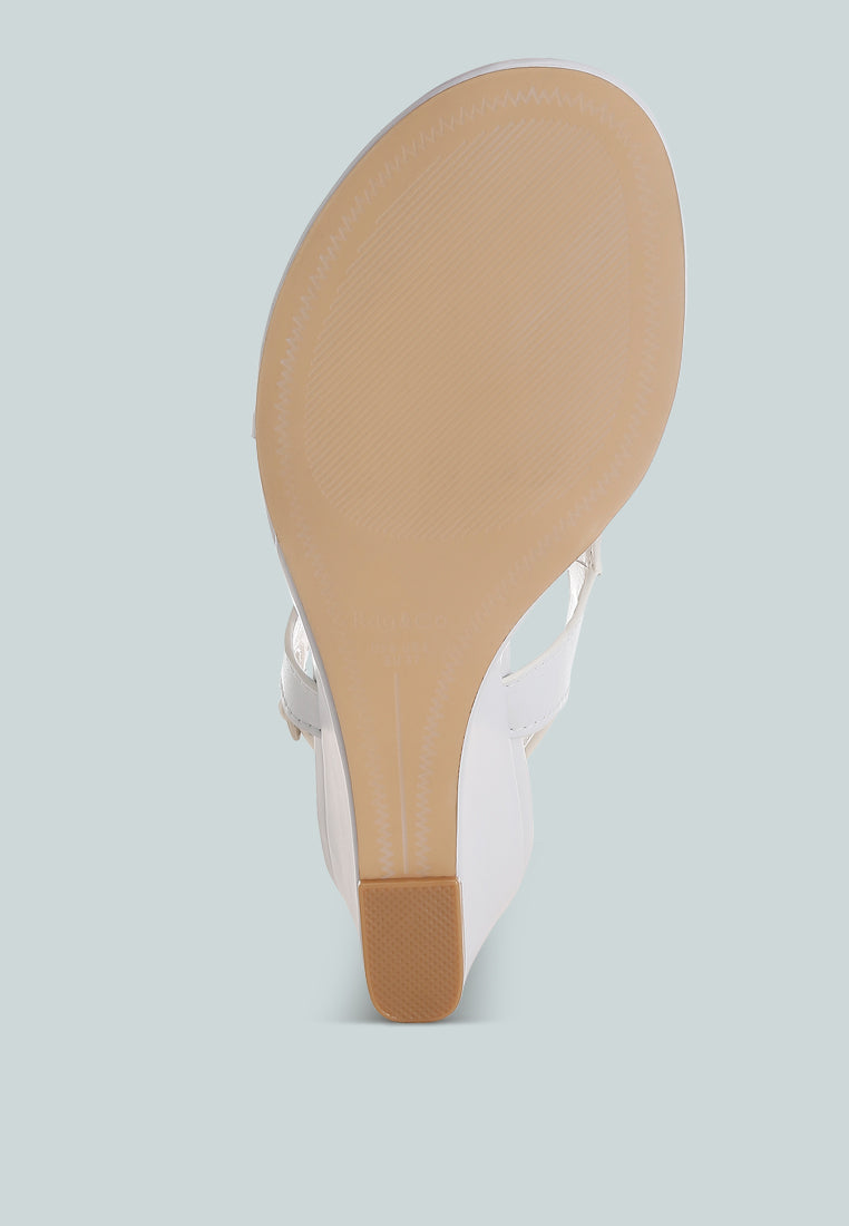 sandalias wami de piel auténtica con tacón de cuña#color_blanco