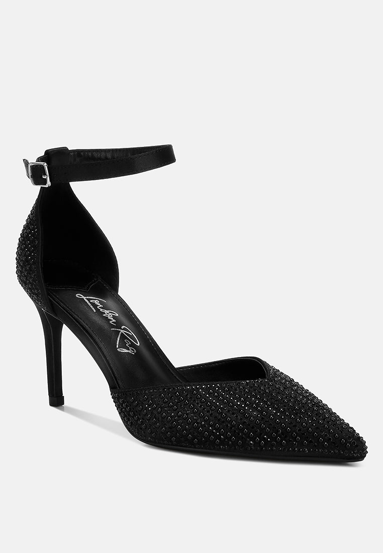 pearls & sequins embellished stiletto sandals by ruw#color_black