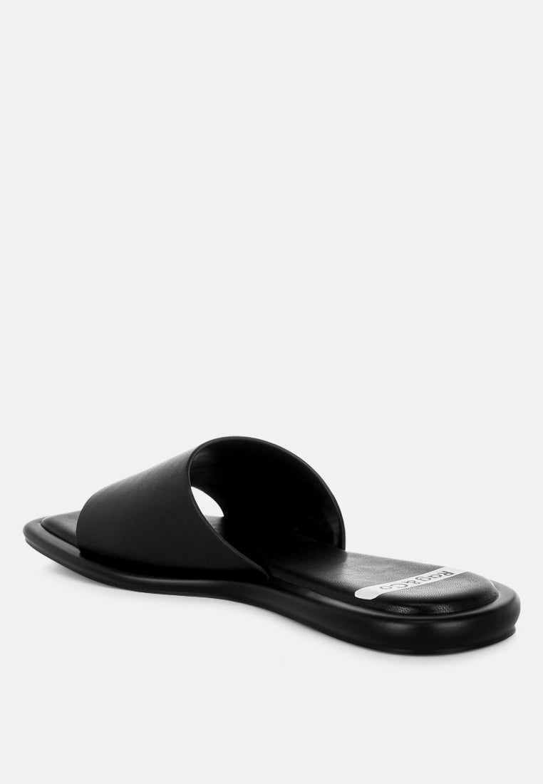 winona comfortable square toe flats#color_black-genuine-leather