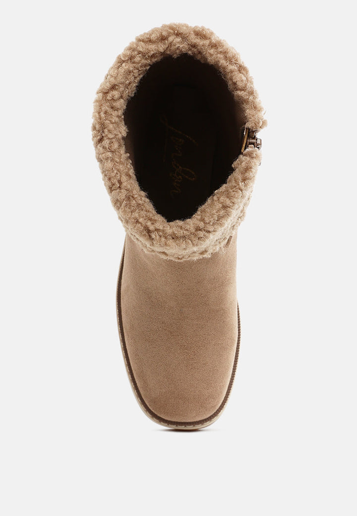 faux fur embroidery detail boots by mode#color_beige