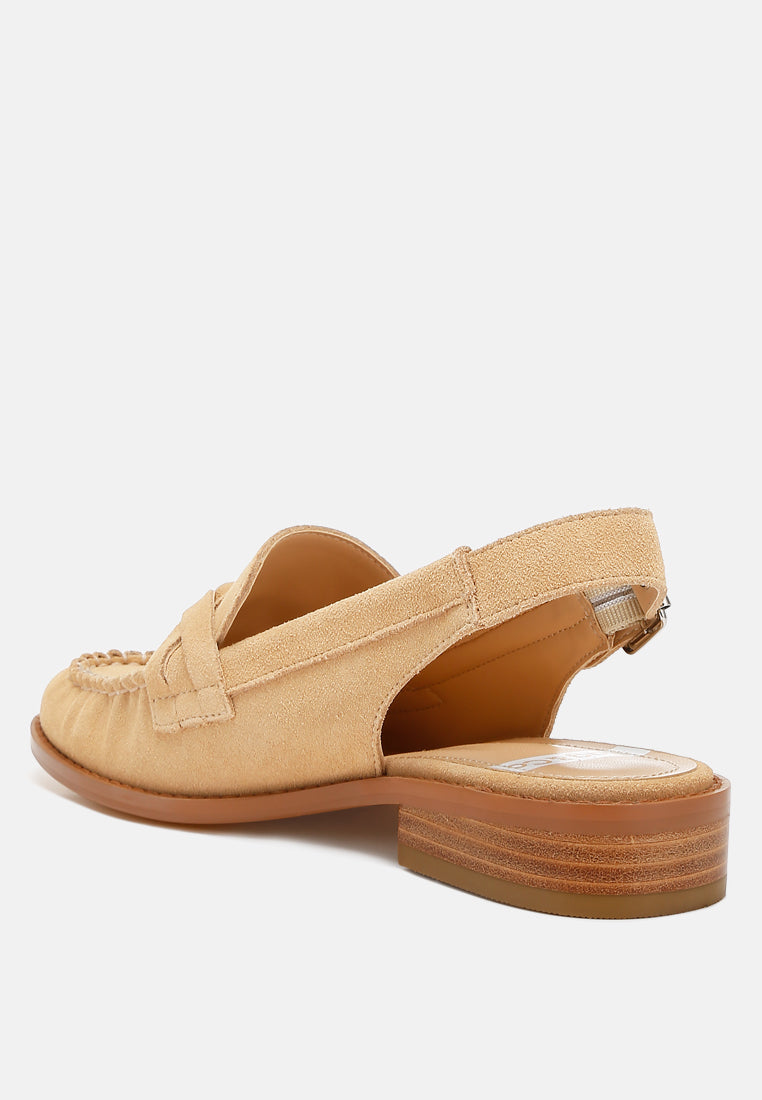 woven strap slingback loafers by ruw#color_beige
