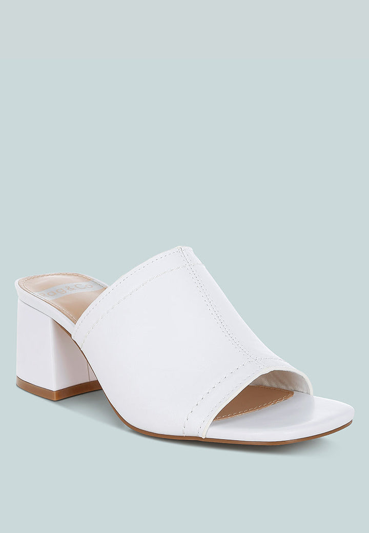 wuling slip-on soft leather heels#color_white