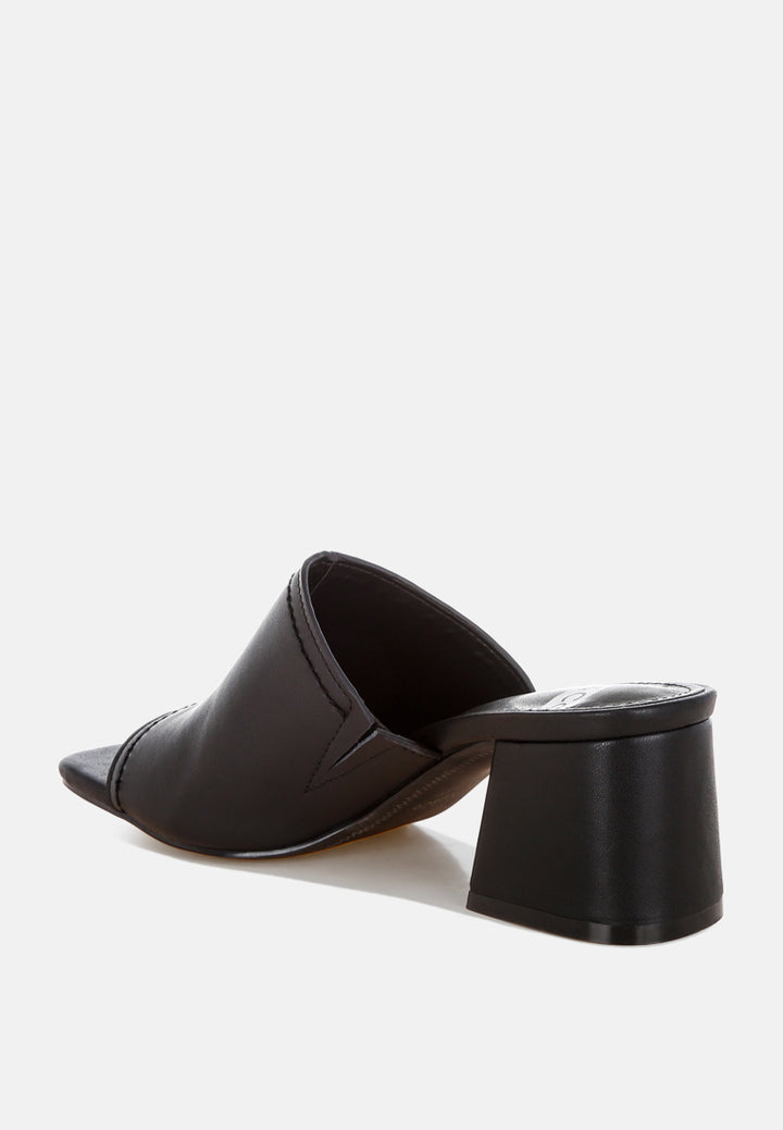 wuling slip-on soft leather heels#color_black