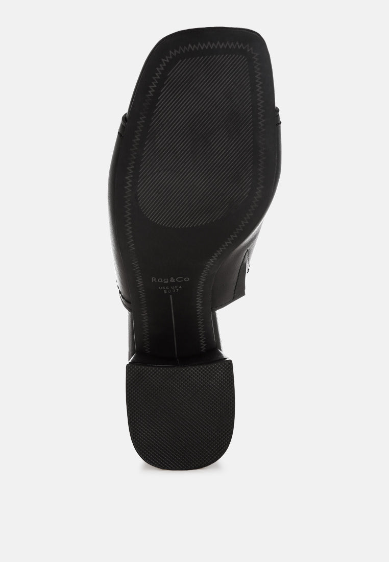 wuling slip-on soft leather heels#color_black