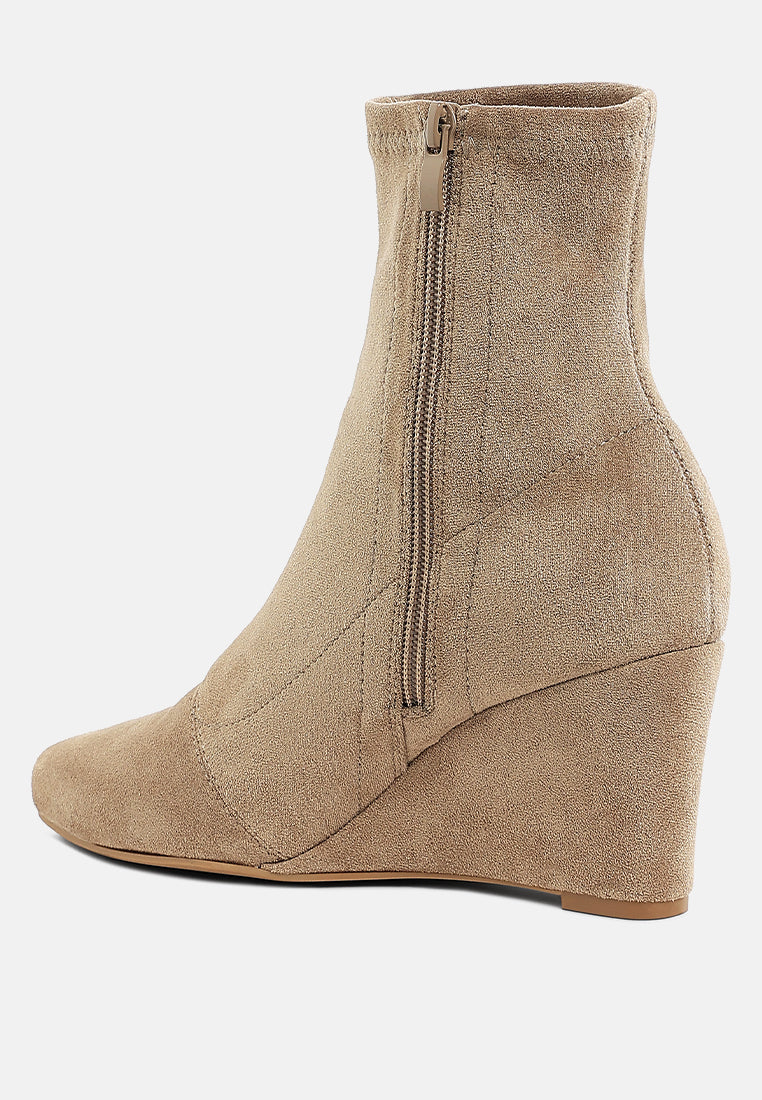 yara microfiber wedge sock boots#color_beige