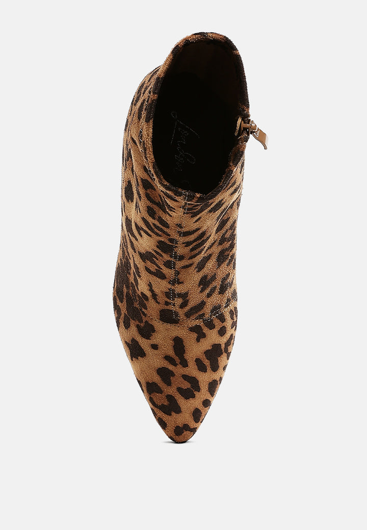 yara microfiber wedge sock boots#color_leopard