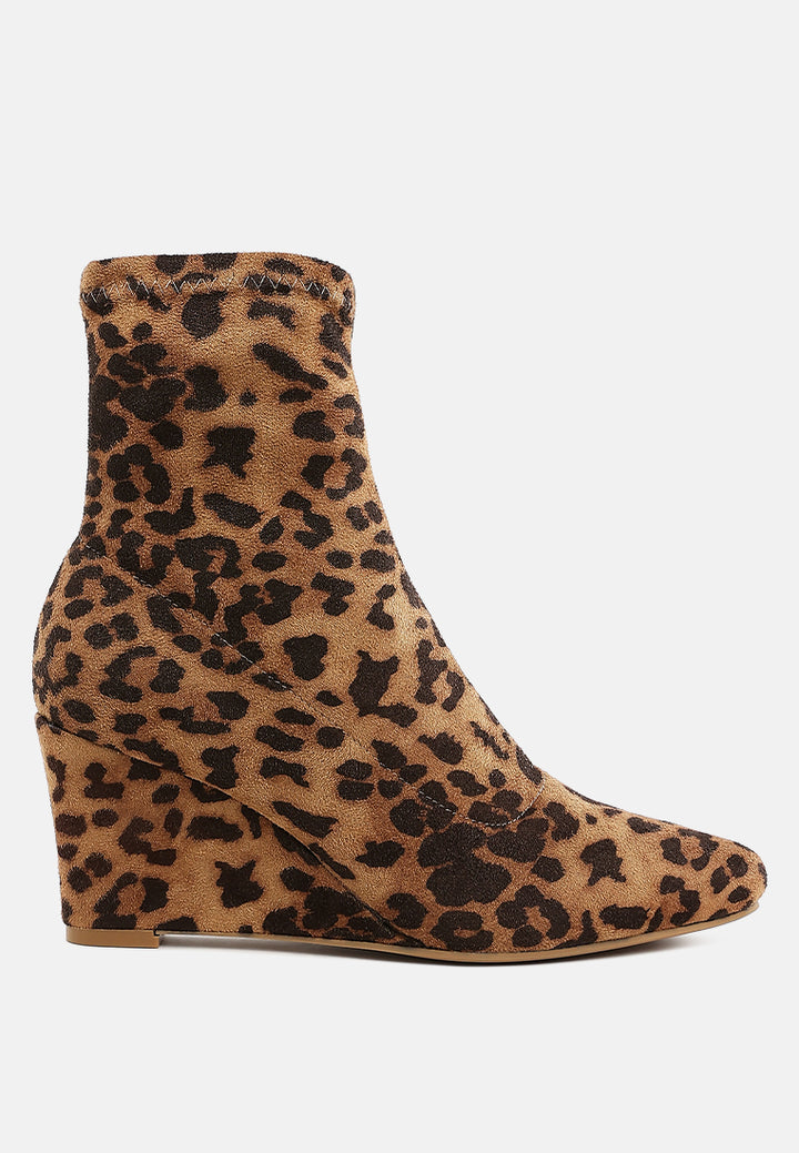 yara microfiber wedge sock boots#color_leopard