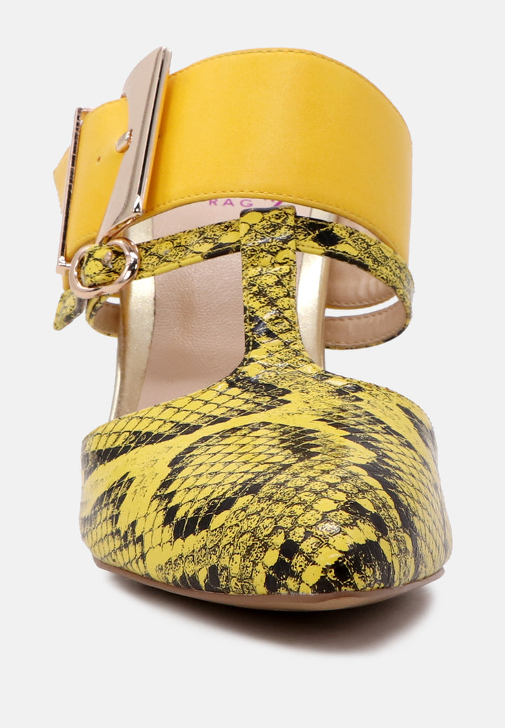 dina pointed-toe high heel mules#color_yellow