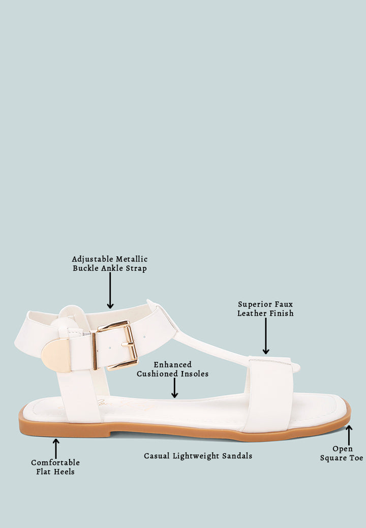 yumal buckled square toe flat sandals by motes#color_ivory