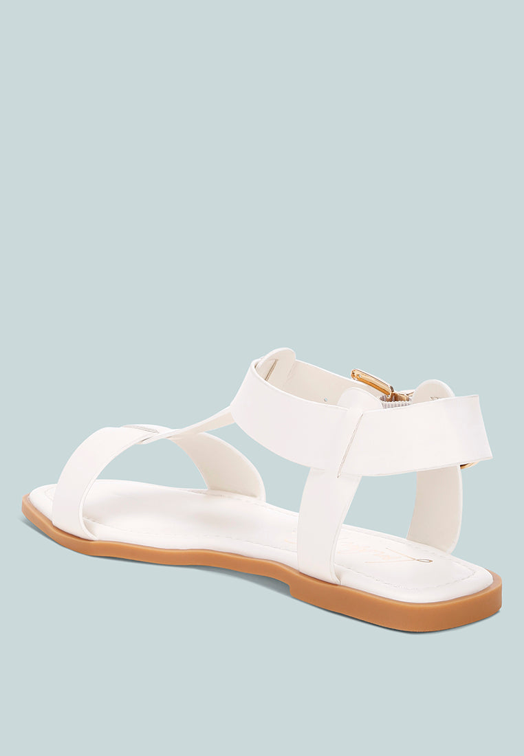 yumal buckled square toe flat sandals by motes#color_ivory