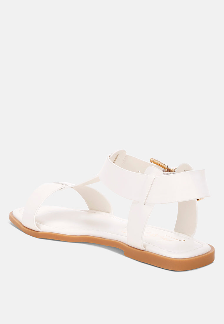 buckled square toe flat sandals by ft#color_ivory