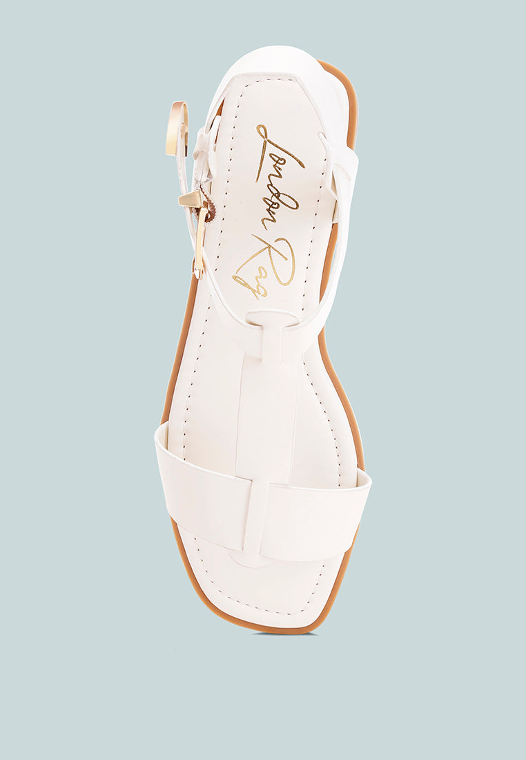 yumal buckled square toe flat sandals by motes#color_ivory
