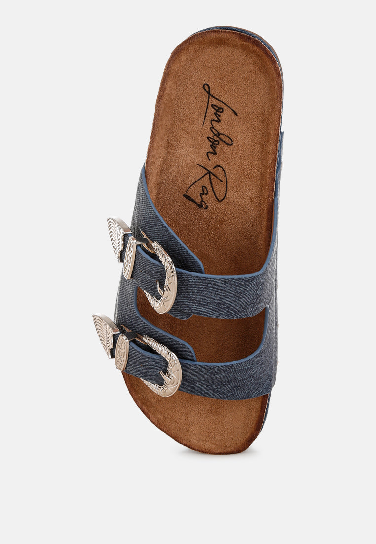 zaphod faux leather flatform slip ons#color_blue