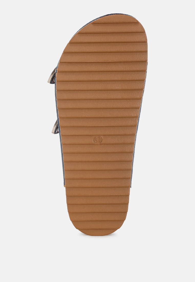 zaphod faux leather flatform slip ons#color_blue