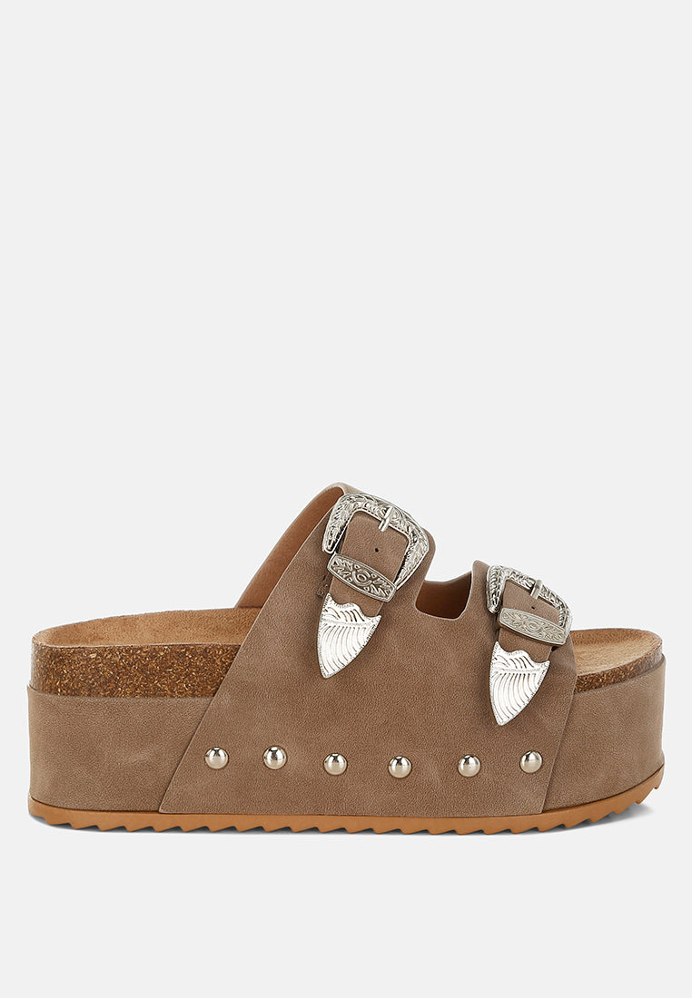 zaphod faux leather flatform slip ons#color_taupe