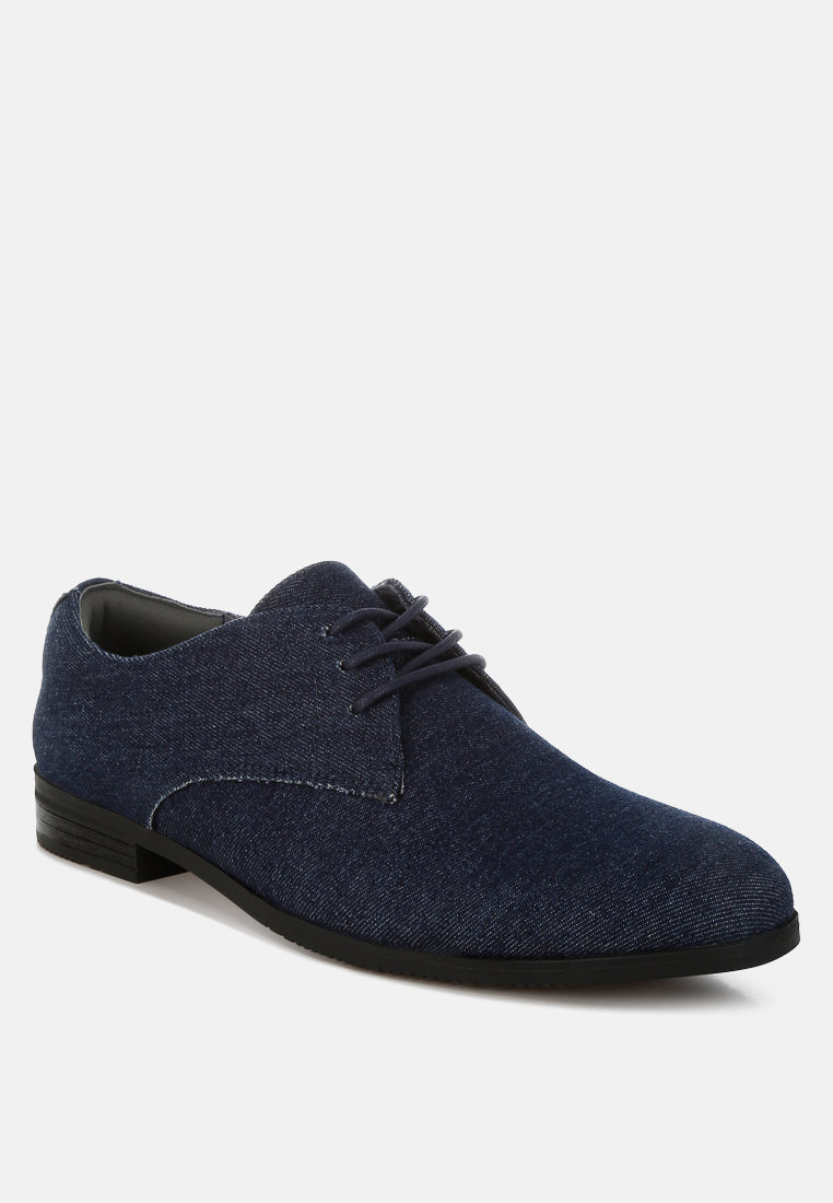 denim oxford shoes by rag#color_navy