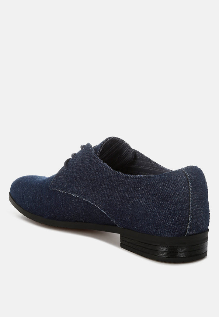 denim oxford shoes by rag#color_navy