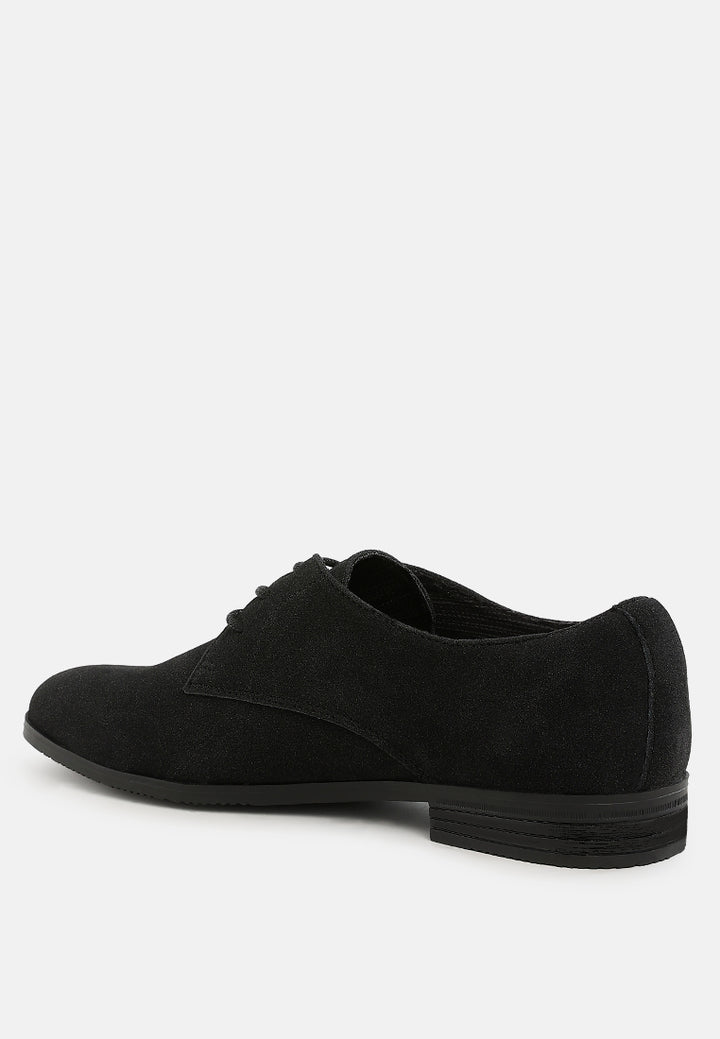 zazie classic derby shoes#color_black