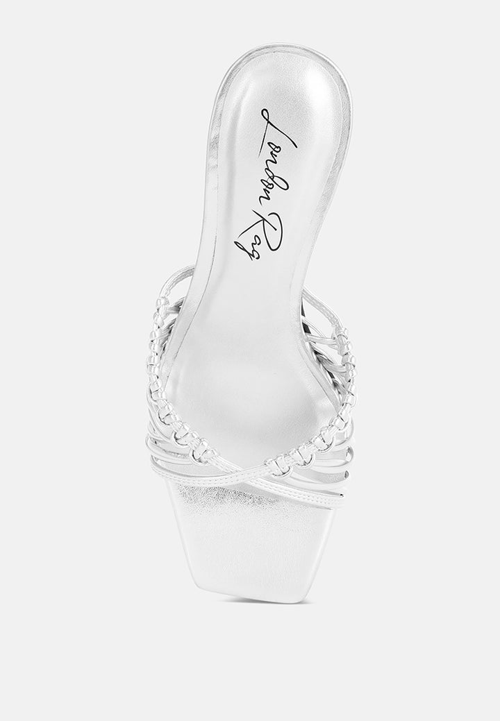 zeldara braided strappy kitten heels#color_silver-faux-leather