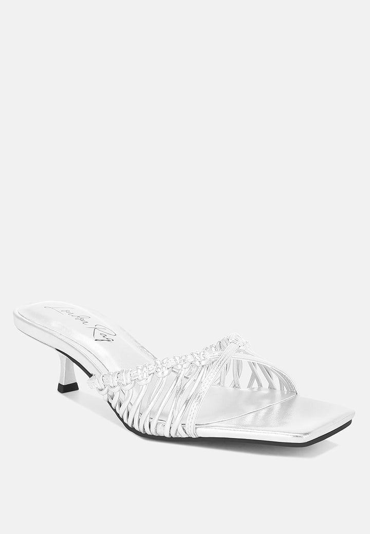 zeldara braided strappy kitten heels#color_silver-faux-leather