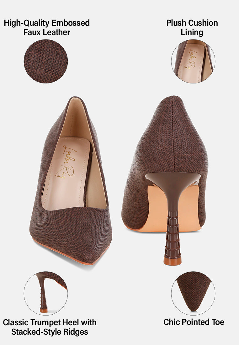 zuzana pointy toe pumps#color_brown