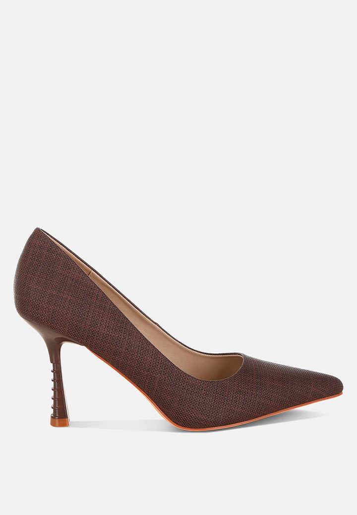 zuzana pointy toe pumps#color_brown