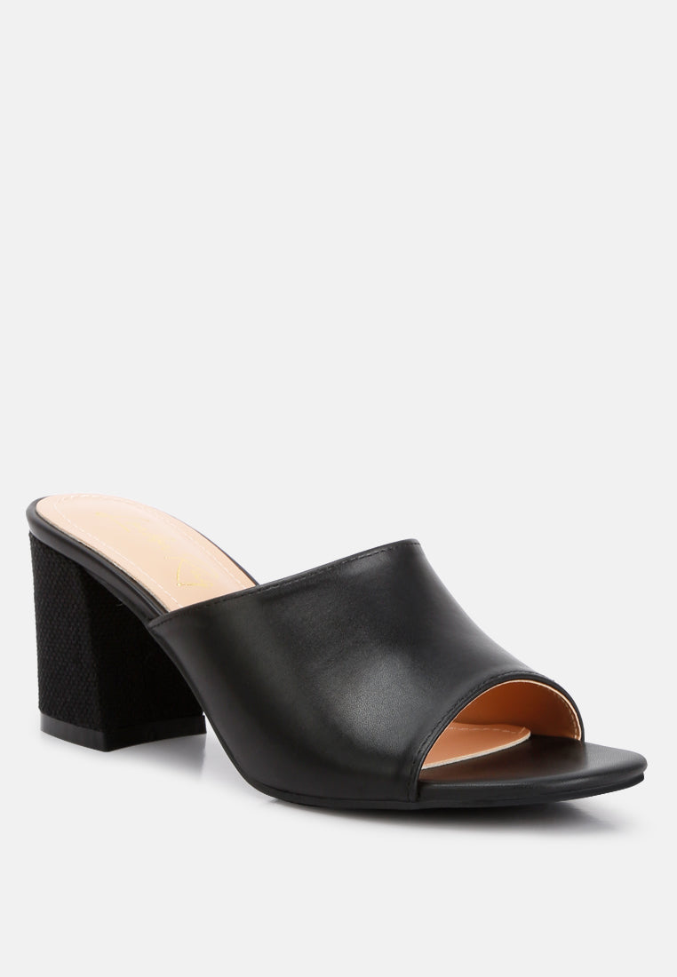 addie block heel slip on sandals#color_black