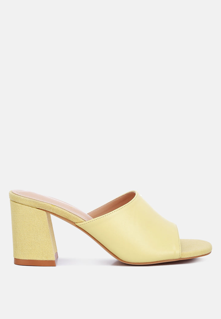 addie block heel slip on sandals#color_yellow