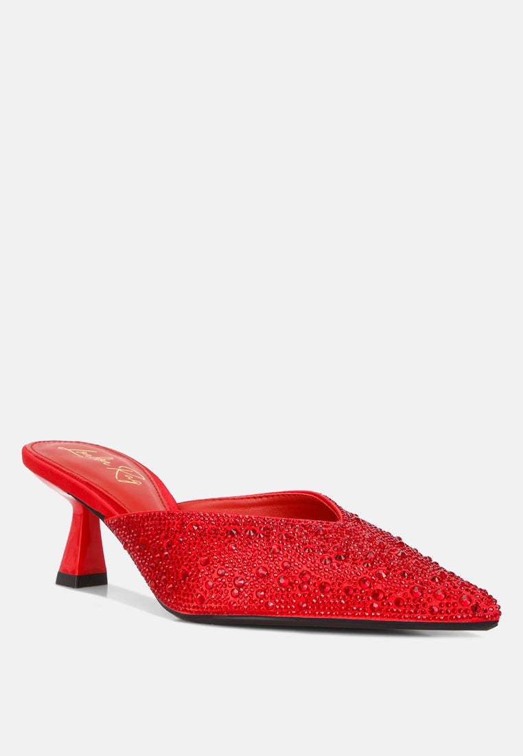 aldora rhinestones embellished satin mules#color_red
