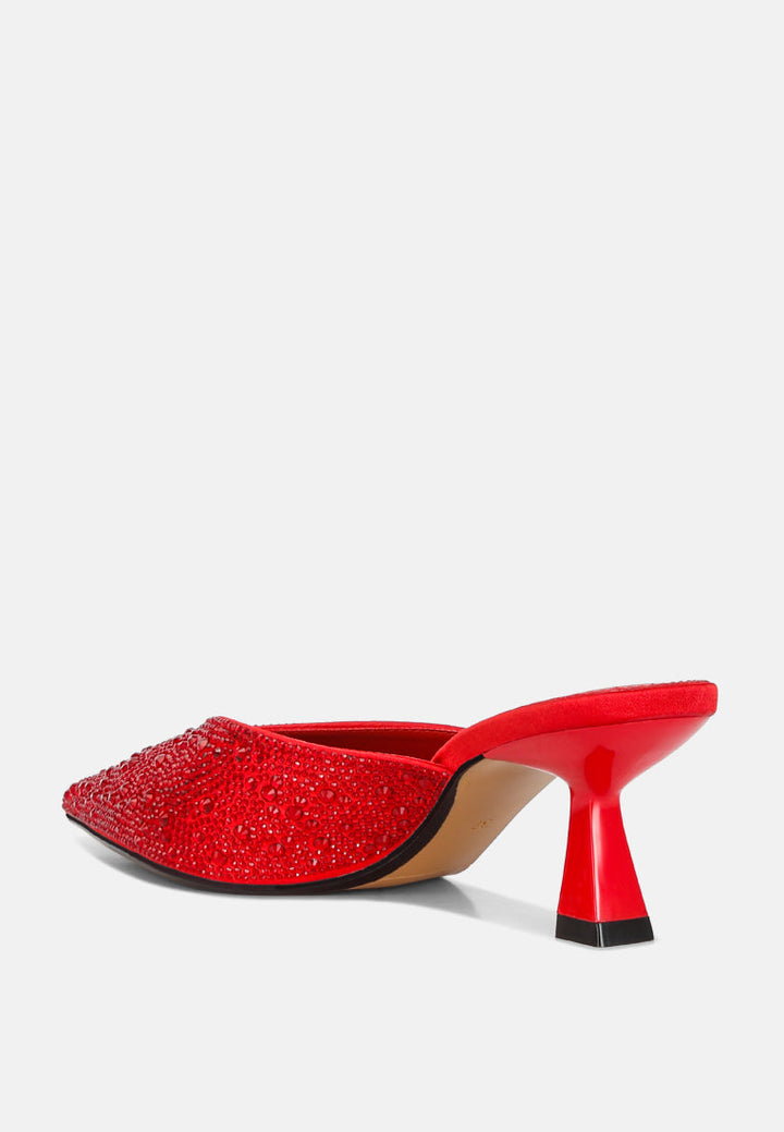 aldora rhinestones embellished satin mules by rag#color_red