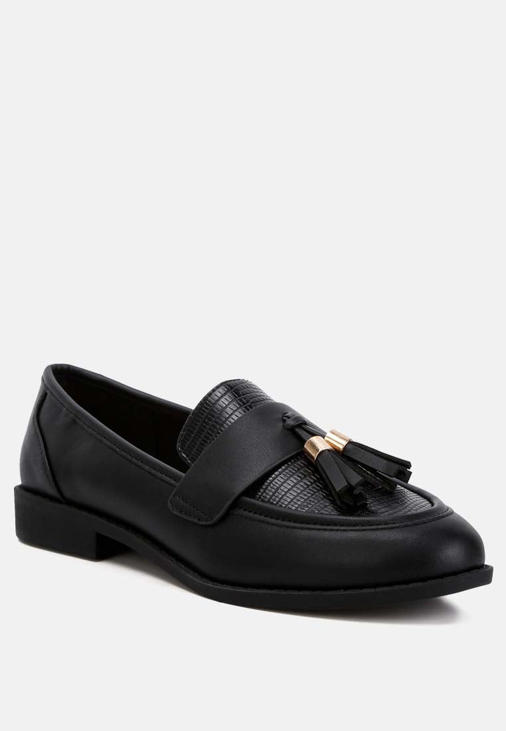 tassels detail loafers by rag#color_black