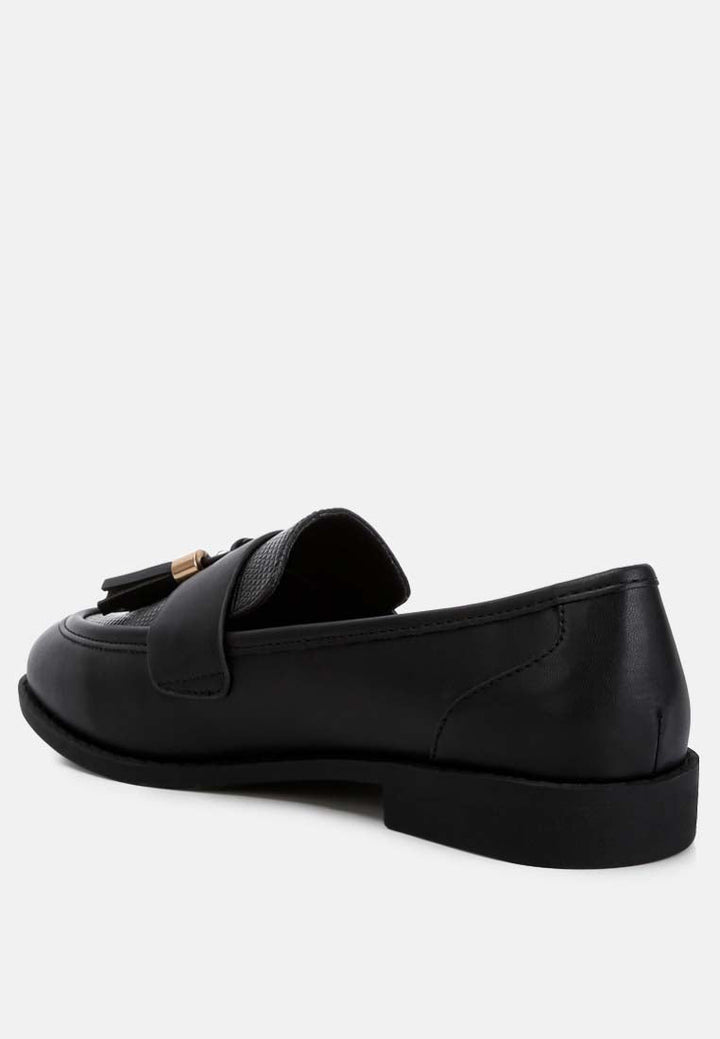 tassels detail loafers by rag#color_black