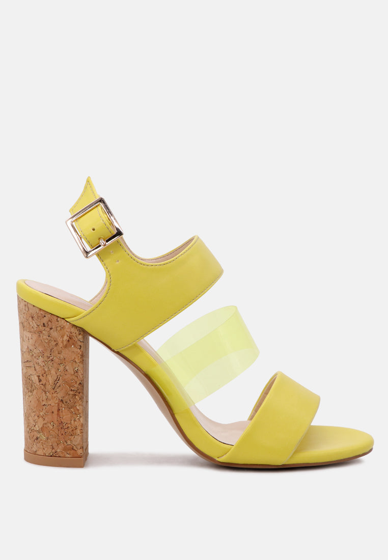 alisha clear strap block heeled sandals#color_yellow