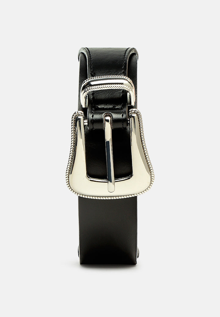 all around you solid casual belt#color_black