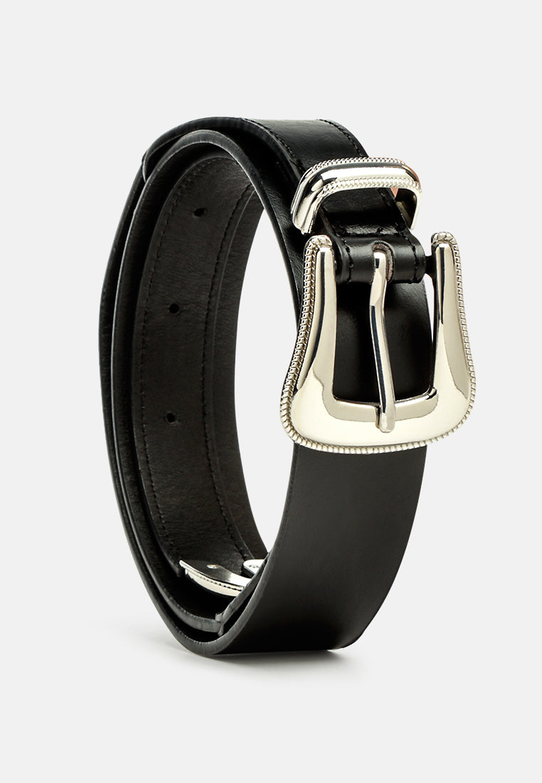 all around you solid casual belt#color_black