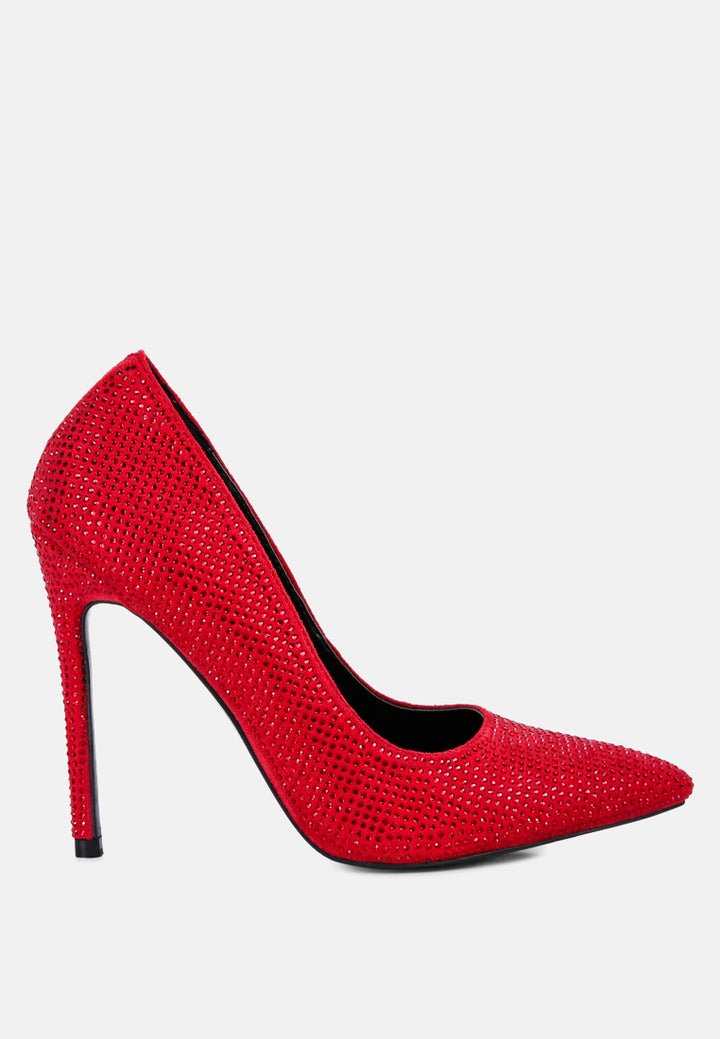 alter ego diamante set high heeled pumps#color_red