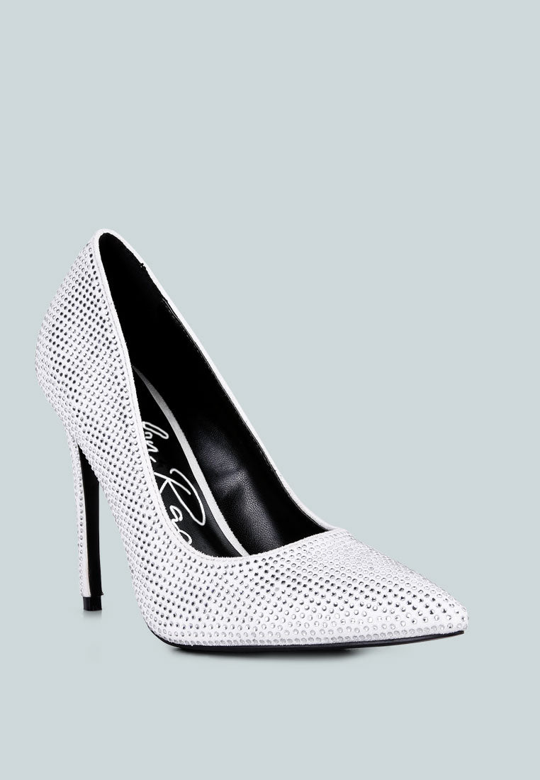alter ego diamante set high heeled pumps#color_white