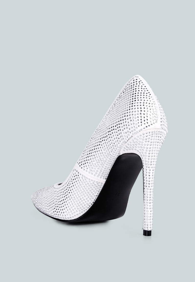 alter ego diamante set high heeled pumps#color_white