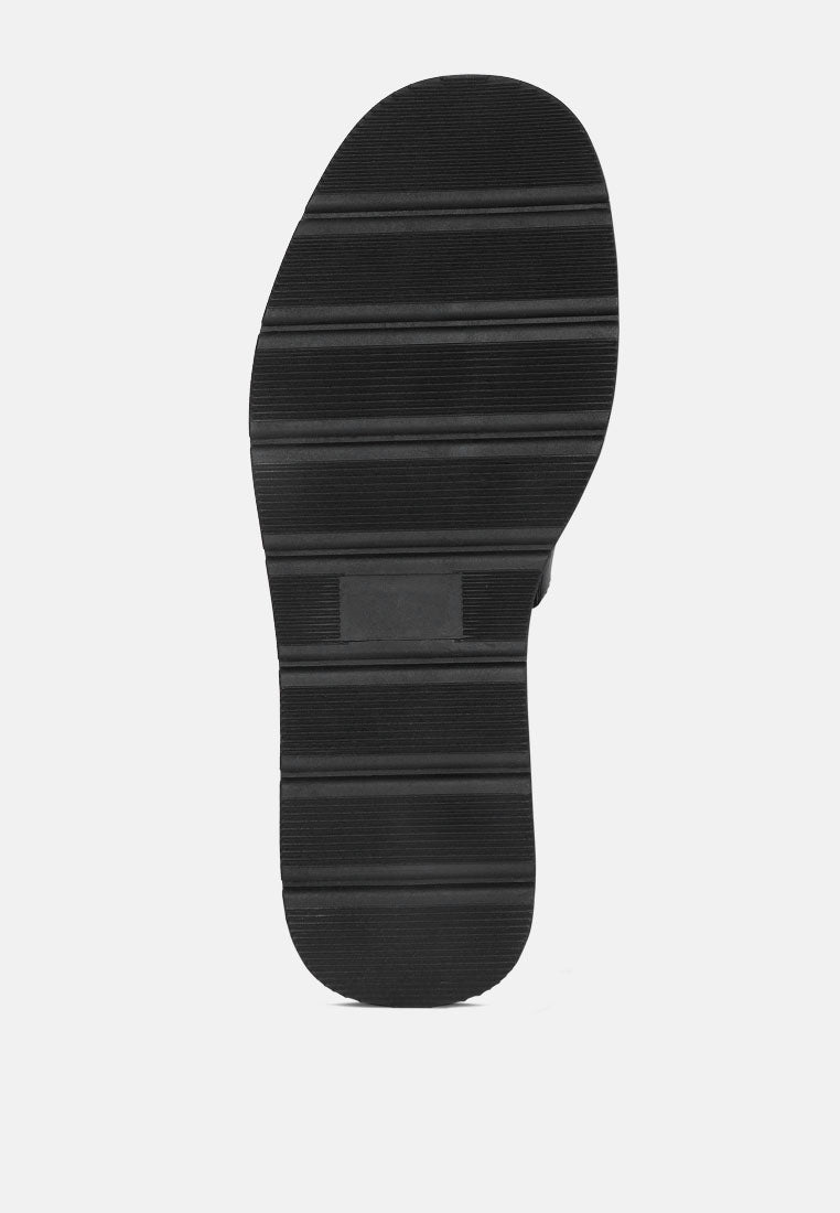 ama black high casual sandals#color_black